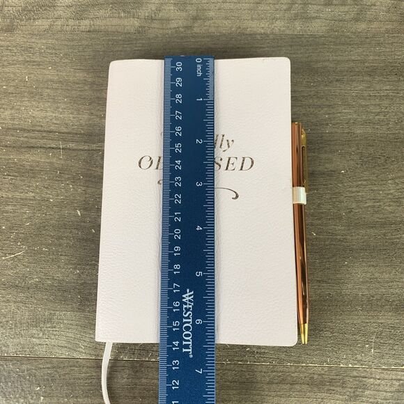 Fringe Studio Faux Luxury Leather Pink Notebook Journal Diary with Pen 192 pages - Picture 10 of 13